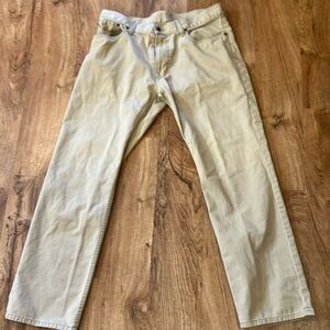 Ralph Lauren men’s beige tan chino twill pants 35x32